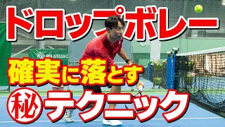 【テニス】流れを変えるドロップボレーのコツを徹底解説！｜フォアハンド・バックハンド｜加藤季温【ロードtoゼンニホン】