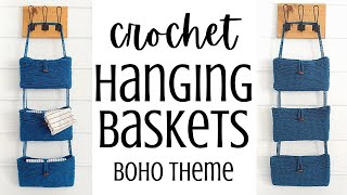 How to Crochet Hanging Basket Set