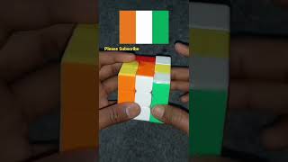 Ivory Coast Flag On Rubik,s Cube || #shorts