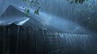 Fall Asleep Instantly with Heavy Rain & Thunder on a Tin Roof / Beat & Goodbye Insomnia in 3 Minutes