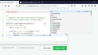Day 2 Conditional Statements Loops HackerRank JavaScript