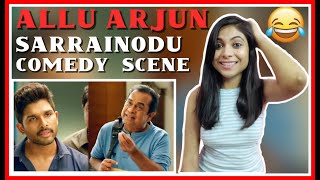 Sarrainodu Comedy Scene Reaction || Allu Arjun reaction | South Action Scenes || PRAGATI PAL