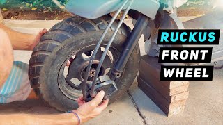 Honda Ruckus / Zoomer 50 - Front Wheel Removal / Installation | Mitch's Scooter Stuff