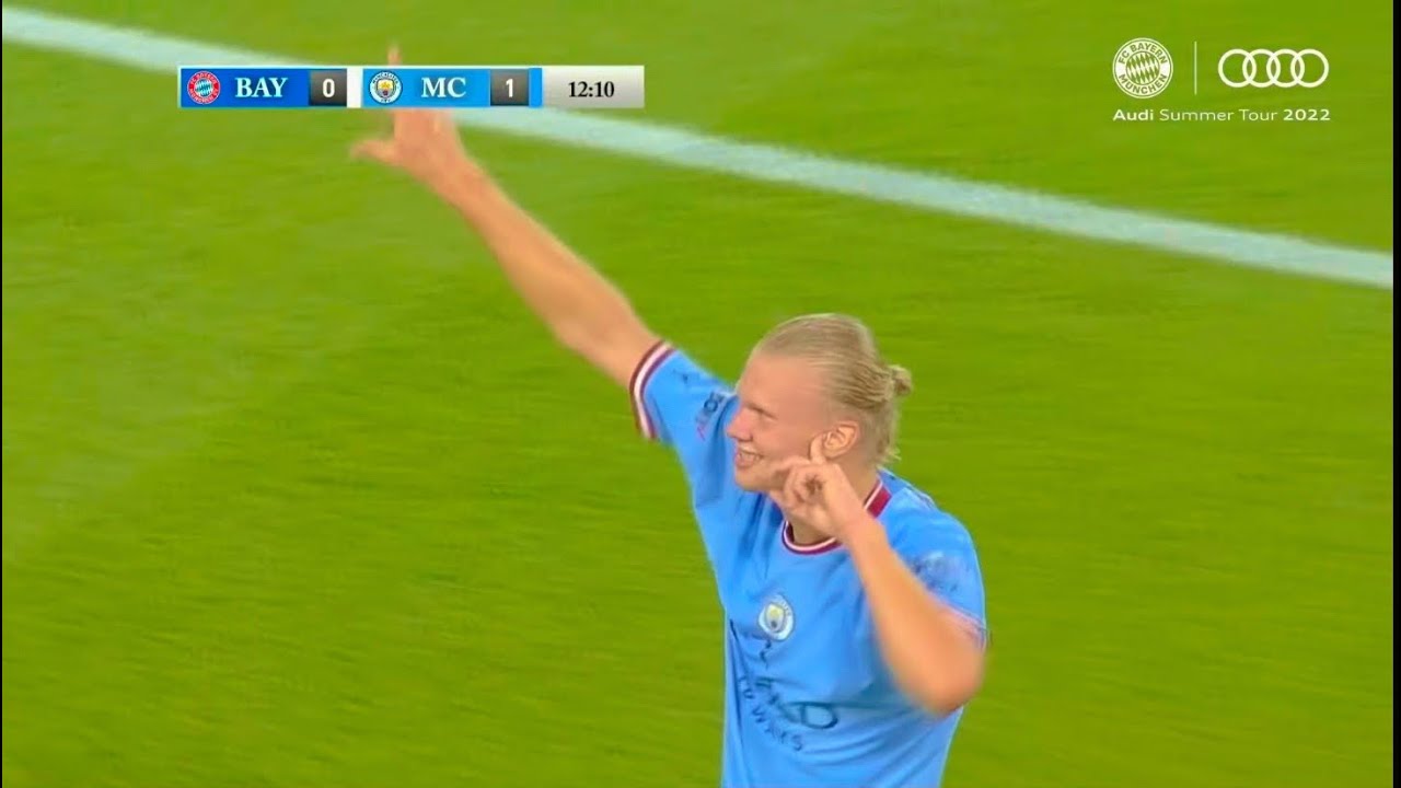 Erling Haaland’s First Goal For Manchester City! - YouTube