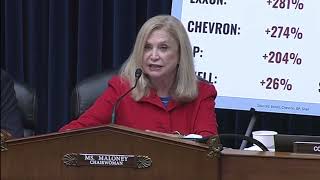 Chairwoman Maloney's Opening Statement:  Examining Big Oil’s Prices, Profits, and Pledges