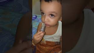 আয়াজ আজ makeup করতে বসেছে।।#shorts #babyboy  #viral#lipstick #makeup