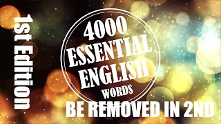 4000 Essential English Words | Be removed