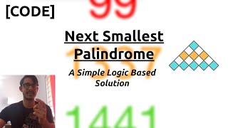 Next Smallest Palindrome | InterviewBit Math | Code Explained