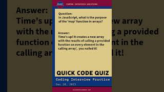 Code Interview: JavaScript Focus with Quick Code Quiz #JavaScriptInterview #CodingInterview