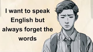 I want to speak English but  always forget the words || English speaking practice || Graded reader