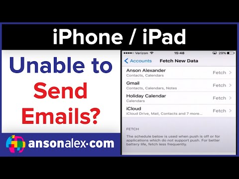 Can't Send Emails from iPhone / iPad - Solution Can't Send Emails from iPhone / iPad - Solution