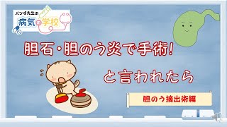 【胆石・胆のう炎で手術と言われたら（胆のう摘出術編）】