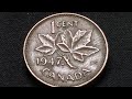 1947 canada 1 cent coin maple leaf