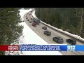 overturned semi truck stops traffic on westbound i 80 in placer county