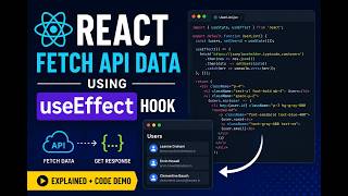 React Lecture 10 : Fetching API data using useEffect() hook coding demo