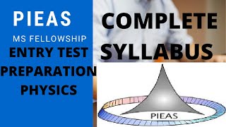 PIEAS MS FELLOWSHIP TEST PHYSICS GUIDLINES | LECTURE # 01 | TEST PREPARATION GUIDLINES