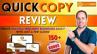 QuickCopy Review 💥A.I. Software Creates Unique 100% Orignial Content in Seconds 🎁 150+ BONUSES! 🎁