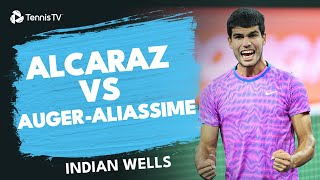 Carlos Alcaraz Takes On  Felix Auger-Aliassime 👌 | Indian Wells 2024 Highlights