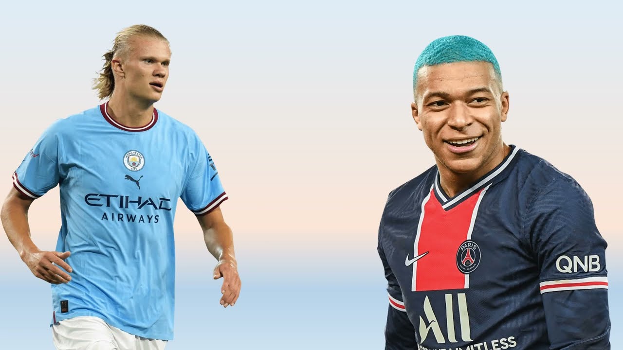 Erling Halland Vs Kylian Mbappe Comparison | Trophies And Stats - YouTube