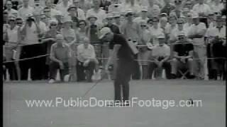 Gary Player wins 1965 U.S. Open Golf PublicDomainFootage.com