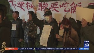 Demonstrators in Los Angeles protest strict COVID-19 lockdowns in China