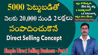 Earn 20,000 to 2 lakhs per month with low investment |PartTime Direct Selling Concept|#moneymantrark