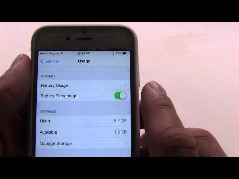 iPhone 6 How to Show Battery Percentage iPhone 6 How to Show Battery Percentage