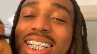 Saweetie and quavo flexing their grills