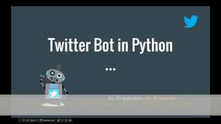 Using Tweepy to post in Twitter in Python