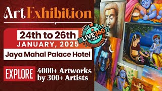 India's Biggest Art Exhibition | The Haat of Art 2025 at Jayamahal Palace 🖌️