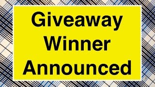 Mustache March Giveaway Winner Announced