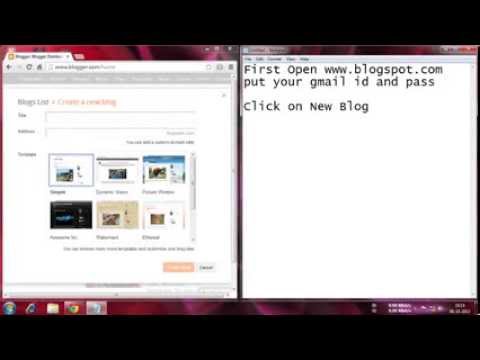HOW TO CREATE A FREE BLOG/WEBSITE ON BLOGSPOT 