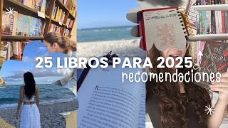 25 libros que te recomiendo para 2025 ✨