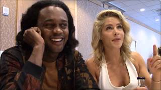 Arrow Emily Bett Rickards and Echo Kellum Interview (Comic Con 2017)