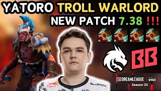 🔥 NEW PATCH 7.38 - Yatoro TROLL WARLORD Safelane Gameplay 🔥 - Dota 2