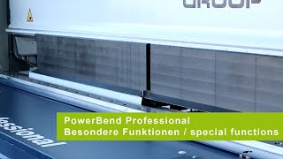 SCHROEDER Folding machine: PowerBend Professional special functions (DE/EN)