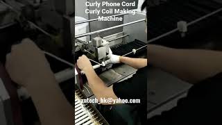 Automatic RJ9 Coiled Telephone Handset Cord Curly Cord Coiled Making Machine