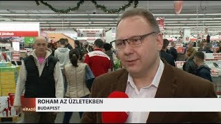 Hatalmas a roham az üzletekben, egy héttel karácsony előtt