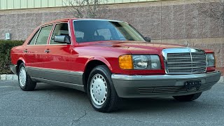 1986 Mercedes-Benz 500SEL Euro walk around video 1/14/25