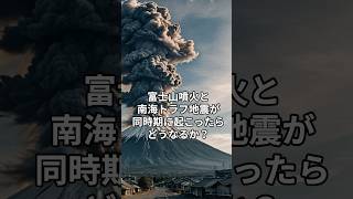 富士山噴火と南海トラフ地震が同時期に起こったらどうなるか？#南海 #南海トラフ地震 #地震　#富士山噴火 #富士山　#災害　#shorts