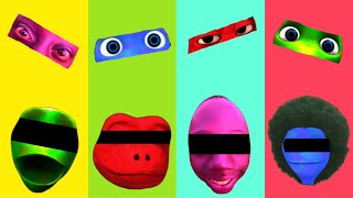 Wrong eyes Green Alien and Red Patila and Pink Tenge Tenge and Blue Me Kemaste Face eyes Matching