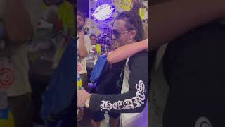 Lil pump gives fan shoes off his feet