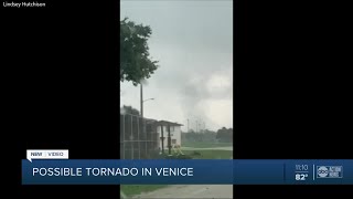 Possible tornado sweeps sports complex in Venice