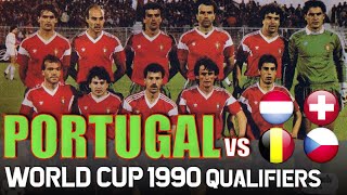 Portugal World Cup 1990 Qualification All Matches Highlights | Road to Italy