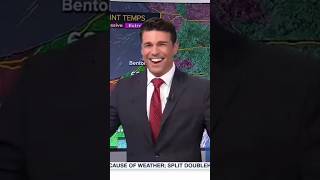 The weatherman finds out he has a touch screen this whole time.