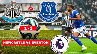 Newcastle vs Everton 1-1 Live Stream Premier League Football EPL Match Score 2024 Highlights Vivo