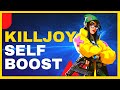 How to Self-Boost with Killjoy's Turret on Ascent, Bind and Split ?