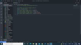 python savings calculator