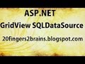 Asp.Net C# Bind Gridview to SQLDatasource With Example