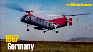 1957 Airshow in color: Piasecki H-21 \